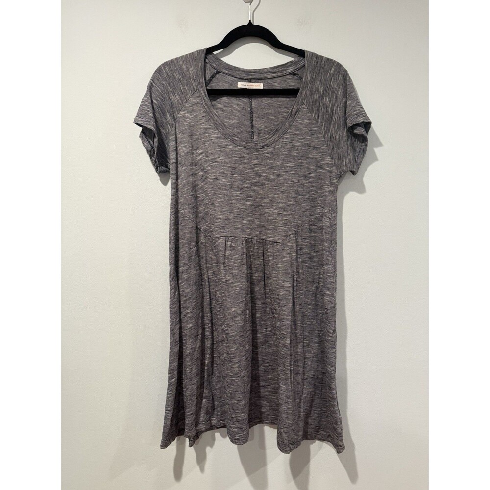 Natural by Known Supply Dress XS Gray 100% Organic Cotton Stretch Lagenlook